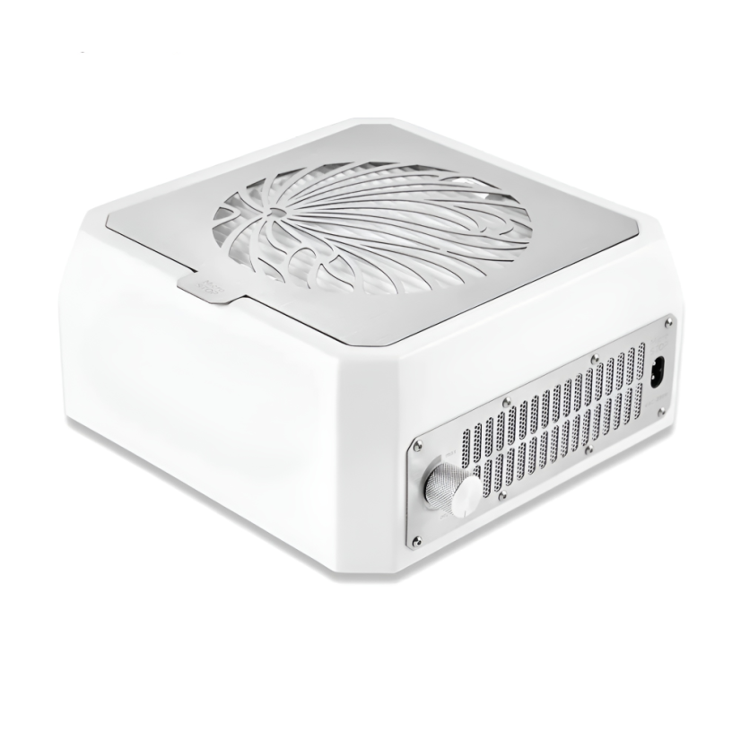 MICROSTOP Base White Aspirador profesional para uñas, blanco