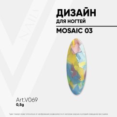 VOGUE NAILS Design na nehty Mosaic 03