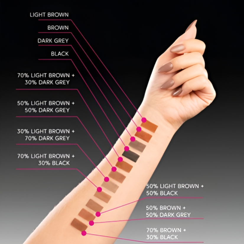 ZOLA Tattoo Tint Dark Grey - barva na obočí a řasy, 15 ml