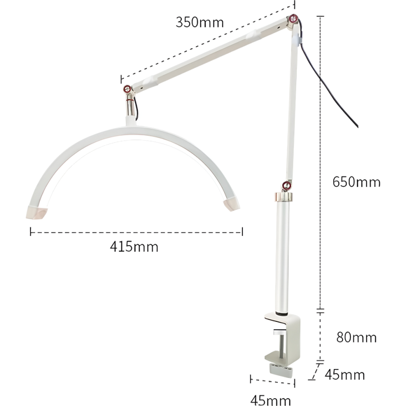 MOON Lámpara cosmética de mesa M3X con trípode