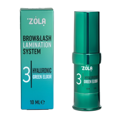 ZOLA Color Lab Hyaluronic Green Elixir No.3 – krok 3 laminace řas a obočí, 10 ml