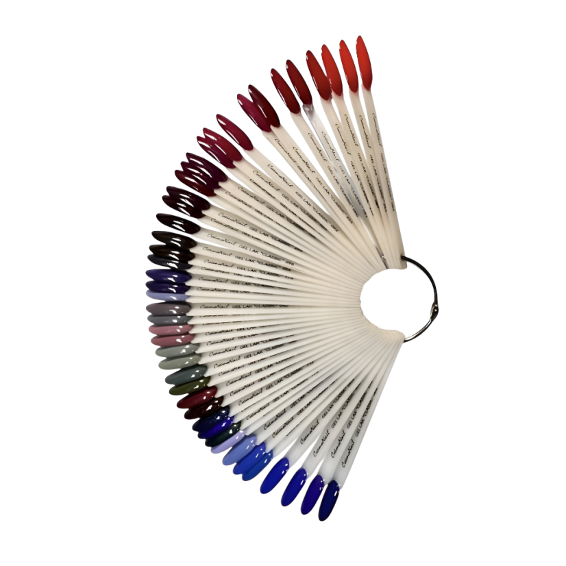 BAFI Muestras de esmalte de gel ovaladas, lechosas, 50 unid.