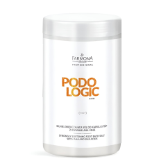 FARMONA Podo Logic - změkčující sůl na nohy s kyselinami AHA a BHA, 1250 g