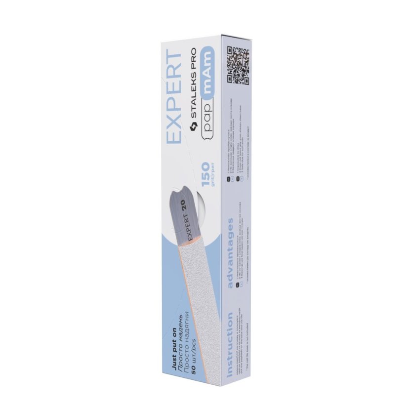 STALEKS EXPERT DFCE-22-150w papmAm Papel de lija de recambio para lima recta, blanco, 50 uds