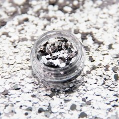 ALLEPAZNOKCIE Silver drops - glitterové zdobení
