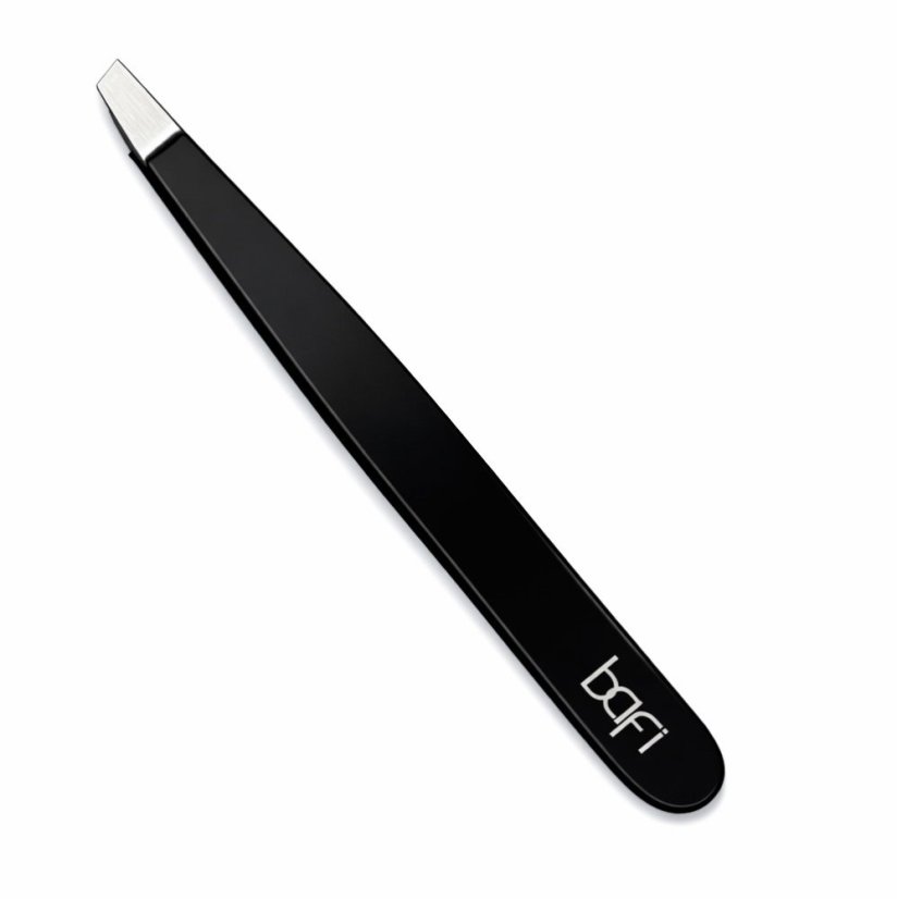 BAFI Pinzas profesionales para cejas Classic 95/3, negra