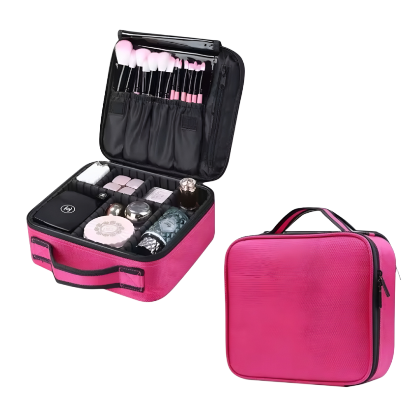 BAFI Kosmetická taška  Profesionální organizér 2v1, růžová