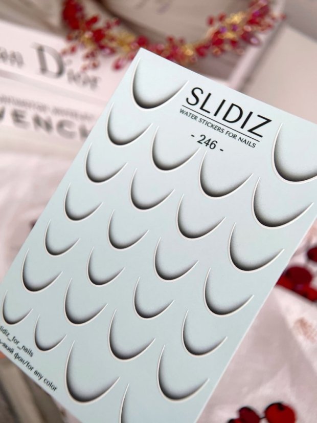 SLIDIZ - Pegatina para uñas francesas 246