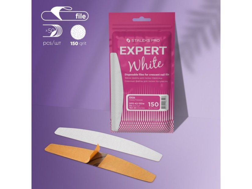 STALEKS - náhradní brusný papír na pilník půlměsíc EXPERT, DFE-40-150w, 30 ks
