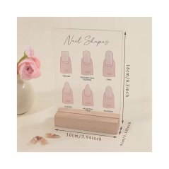 Minimalistický akrylový stojánek Nail Shapes