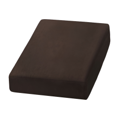 ACTIVESHOP Potah na kosmetické lehátko velurový, hnědý