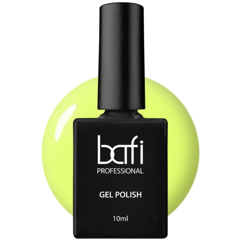 BAFI Gel Polish 034 Lime Yellow, 10 ml