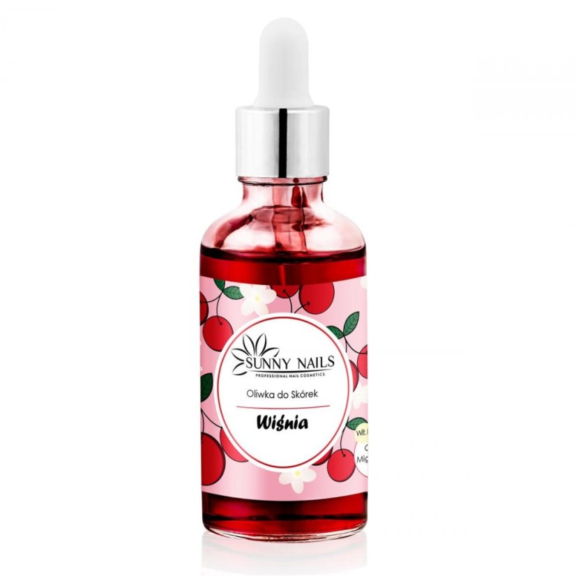 SUNNY NAILS - Aceite de cereza para uñas y cutículas, 50 ml