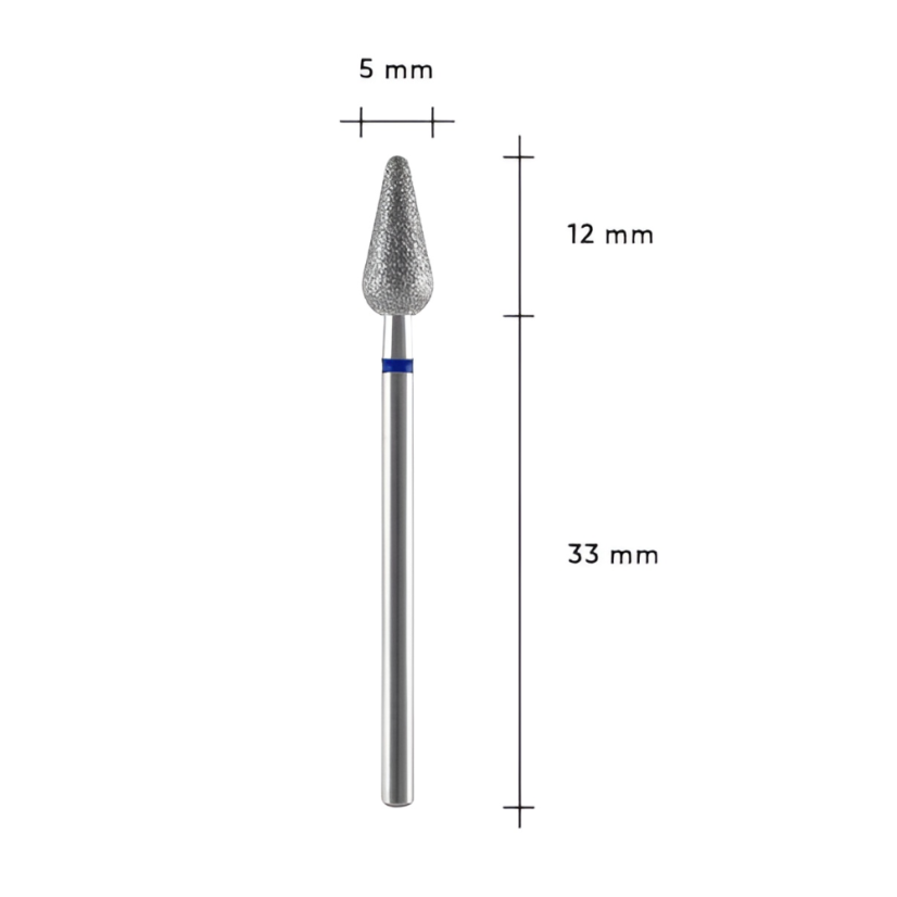 STALEKS PRO EXPERT - fréza diamantová kužel zaoblený, červená FA101R050/12