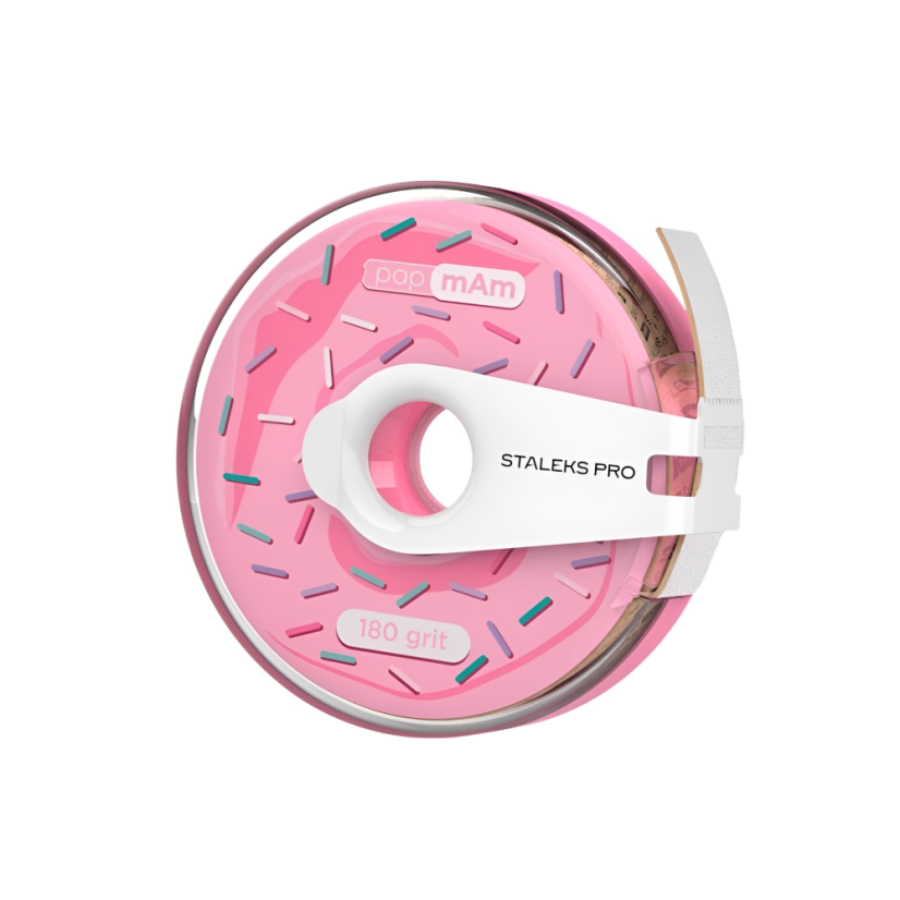 STALEKS EXPERT ATC-180w papmAm - papel de lija de recambio en carrete de plástico con pinza grano 180, blanco