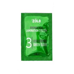 ZOLA Color Lab Hyaluronic Green Elixir 03 - laminace obočí a řas v sáčku, 1 ml