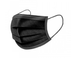 Mascarilla negra, 50 uds