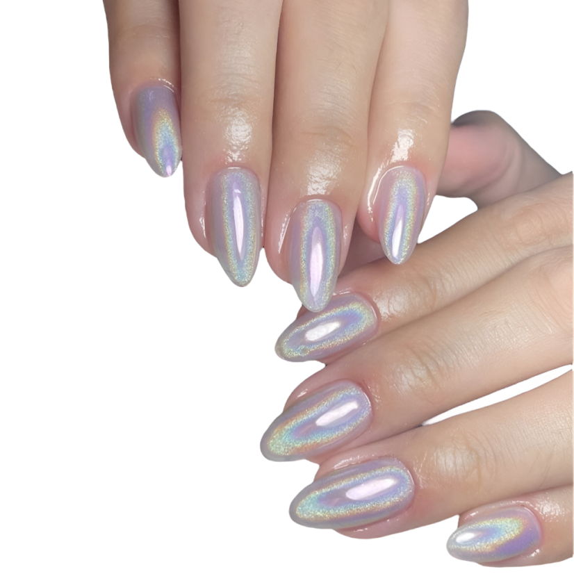 NICOLE DIARY Solid chrome 11 Pigmento cromado para uñas con efecto espejo