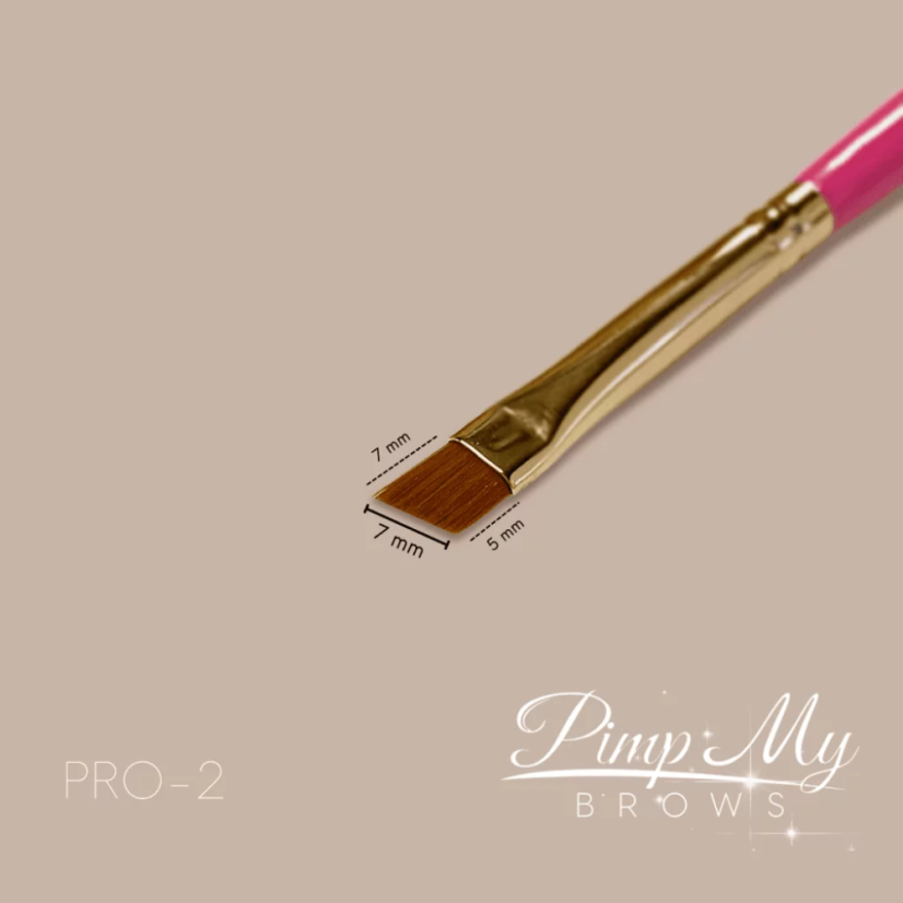 PIMP MY BROWS - štětec na obočí 2, zkosený