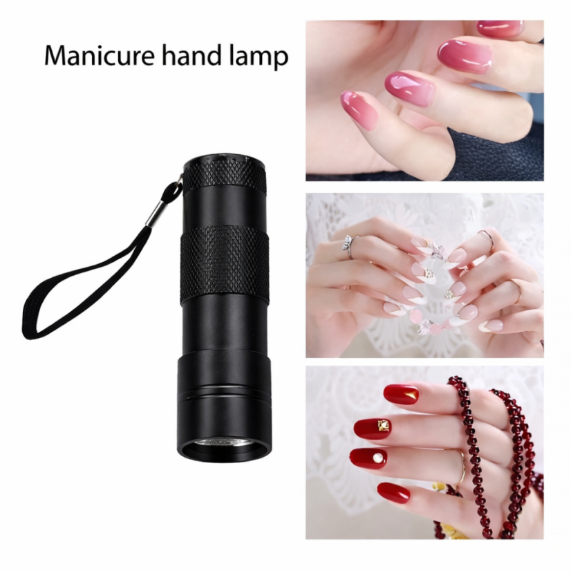 BAFI Mini lámpara LED para uñas S1, negra