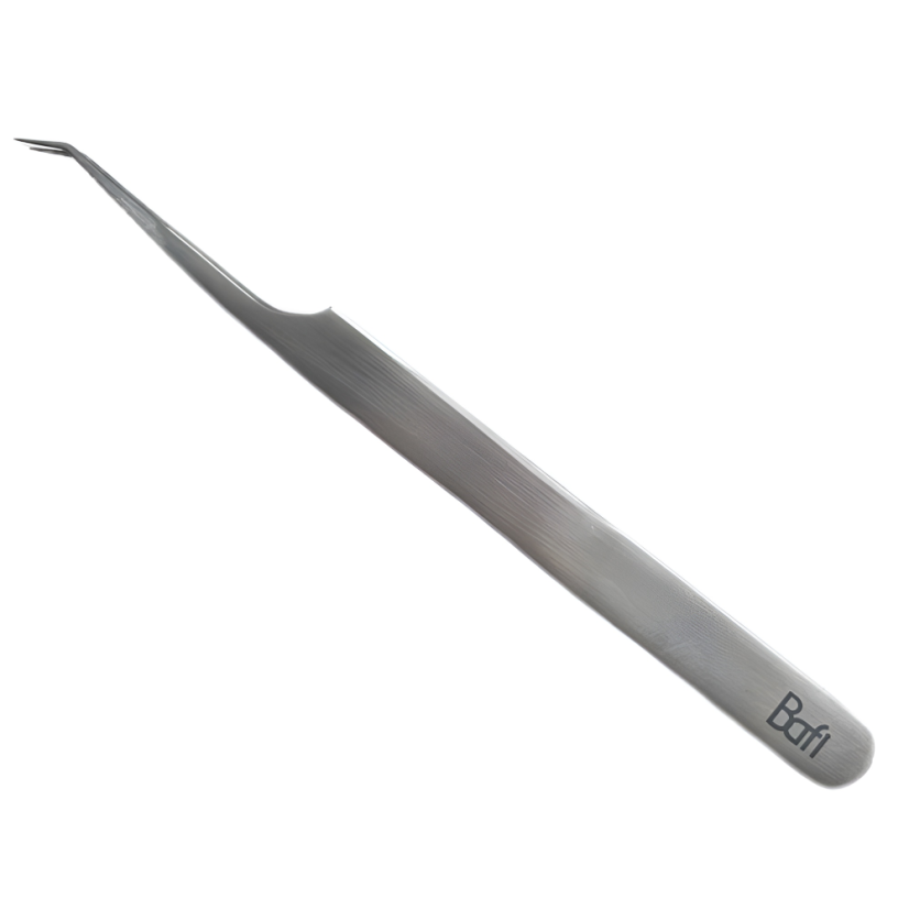 BAFI PROFI 15 Pinza para pestañas 65°, curvada