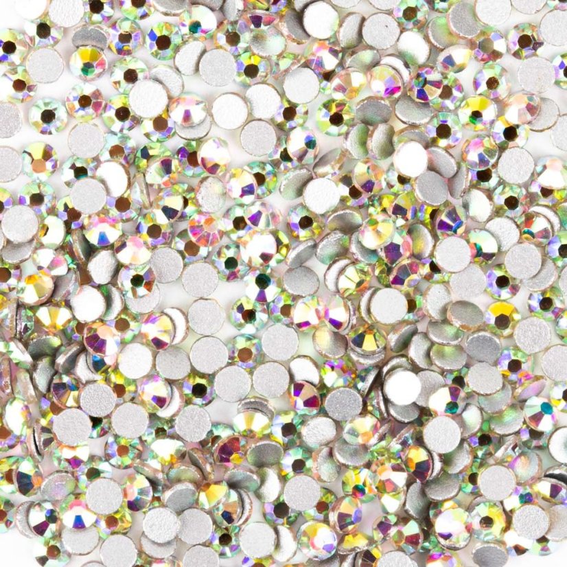 MOLLYLAC - kamínky zirkony SS6 Crystal AB, 1440 ks