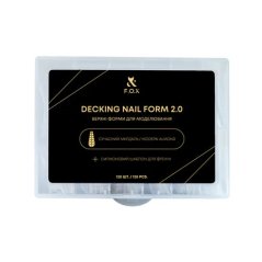 F.O.X - moldes superiores para extensiones de uñas Modern Almond, 120 uds.