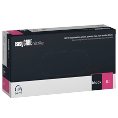 EASYCARE - нитриловые перчатки S, черные, 100 шт