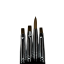 COSMONAIL Set de pinceles para gel negro, 4 piezas