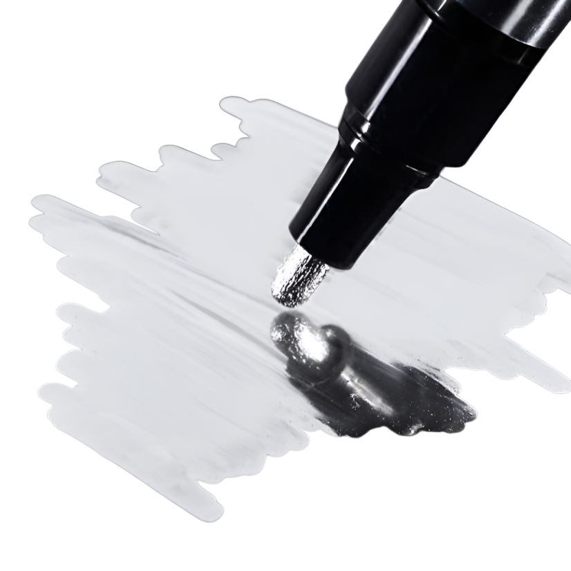 BORN PRETTY Bright silver - metalické graffiti pero