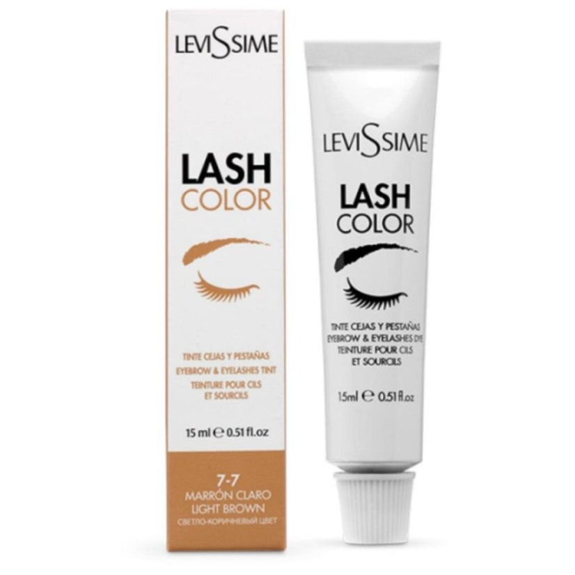 LEVISSIME Lash Color - barva na řasy a obočí světle hnědá, 15 ml