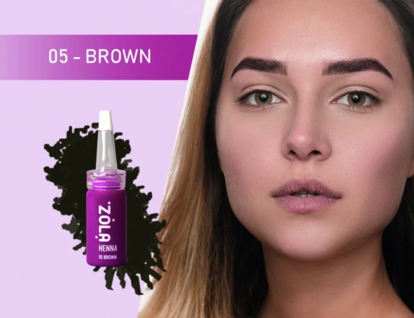 ZOLA Brown - henna na obočí, 5 g